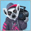 Picture of Music Lemur _GroupedProduct_Square_Canvas_Framed_