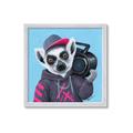 Picture of Music Lemur _GroupedProduct_Square_Framed_Matted_