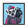 Picture of Music Lemur _GroupedProduct_Square_Framed_Matted_