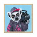 Picture of Music Lemur _GroupedProduct_Square_Framed_Matted_