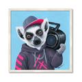 Picture of Music Lemur _GroupedProduct_Square_Framed_Matted_