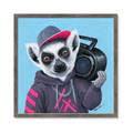 Picture of Music Lemur _GroupedProduct_Square_Framed_Matted_