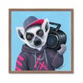 Picture of Music Lemur _GroupedProduct_Square_Framed_Matted_