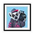 Picture of Music Lemur _GroupedProduct_Square_Framed_Matted_