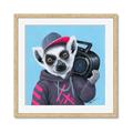 Picture of Music Lemur _GroupedProduct_Square_Framed_Matted_