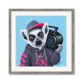 Picture of Music Lemur _GroupedProduct_Square_Framed_Matted_