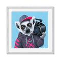 Picture of Music Lemur _GroupedProduct_Square_Framed_Matted_