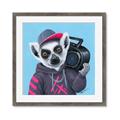 Picture of Music Lemur _GroupedProduct_Square_Framed_Matted_