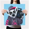 Picture of Music Lemur _GroupedProduct_Square_Canvas_