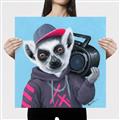 Picture of Music Lemur _GroupedProduct_Square_Canvas_