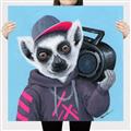 Picture of Music Lemur _GroupedProduct_Square_Canvas_