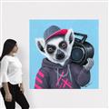 Picture of Music Lemur _GroupedProduct_Square_Canvas_