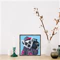 Picture of Music Lemur _GroupedProduct_Square_Canvas_Framed_