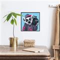 Picture of Music Lemur _GroupedProduct_Square_Canvas_Framed_