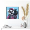 Picture of Music Lemur _GroupedProduct_Square_Canvas_Framed_