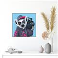 Picture of Music Lemur _GroupedProduct_Square_Canvas_Framed_