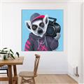 Picture of Music Lemur _GroupedProduct_Square_Canvas_Framed_