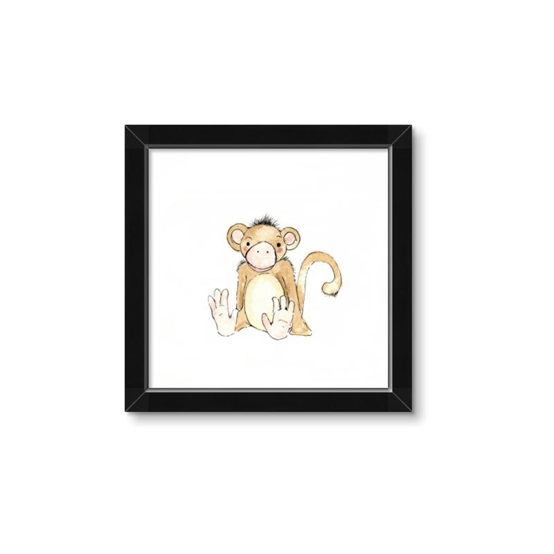 Picture of Baby Monkey _GroupedProduct_Square_Mini_ _GroupedProduct_Square_Framed_Matted_