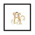 Picture of Baby Monkey _GroupedProduct_Square_Mini_ _GroupedProduct_Square_Framed_Matted_