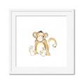 Picture of Baby Monkey _GroupedProduct_Square_Mini_ _GroupedProduct_Square_Framed_Matted_