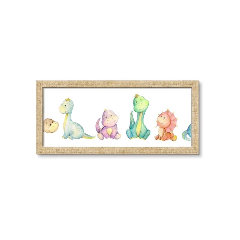 Picture of The Cutest Dino Crew _GroupedProduct_Panel_Landscape_Mini_ _GroupedProduct_Panel_Landscape_Framed_Matted_