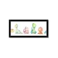 Picture of The Cutest Dino Crew _GroupedProduct_Panel_Landscape_Mini_ _GroupedProduct_Panel_Landscape_Framed_Matted_