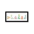 Picture of The Cutest Dino Crew _GroupedProduct_Panel_Landscape_Mini_ _GroupedProduct_Panel_Landscape_Framed_Matted_