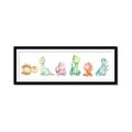 Picture of The Cutest Dino Crew _GroupedProduct_Panel_Landscape_Mini_ _GroupedProduct_Panel_Landscape_Framed_Matted_