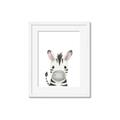 Picture of Sweet Zebra _GroupedProduct_Rectangle_Portrait_Framed_Matted_