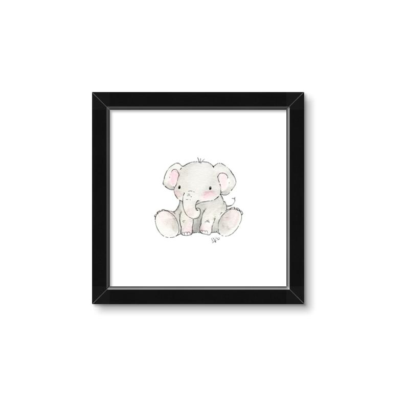Picture of Baby Elephant _GroupedProduct_Square_Mini_ _GroupedProduct_Square_Framed_Matted_