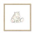 Picture of Baby Hippo _GroupedProduct_Square_Mini_ _GroupedProduct_Square_Framed_Matted_