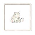 Picture of Baby Hippo _GroupedProduct_Square_Mini_ _GroupedProduct_Square_Framed_Matted_