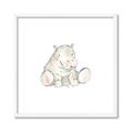 Picture of Baby Hippo _GroupedProduct_Square_Mini_ _GroupedProduct_Square_Framed_Matted_
