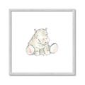 Picture of Baby Hippo _GroupedProduct_Square_Mini_ _GroupedProduct_Square_Framed_Matted_