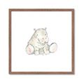 Picture of Baby Hippo _GroupedProduct_Square_Mini_ _GroupedProduct_Square_Framed_Matted_