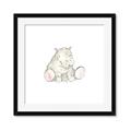 Picture of Baby Hippo _GroupedProduct_Square_Mini_ _GroupedProduct_Square_Framed_Matted_
