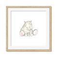 Picture of Baby Hippo _GroupedProduct_Square_Mini_ _GroupedProduct_Square_Framed_Matted_