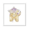 Picture of Baby Triceratops _GroupedProduct_Square_Mini_ _GroupedProduct_Square_Framed_Matted_