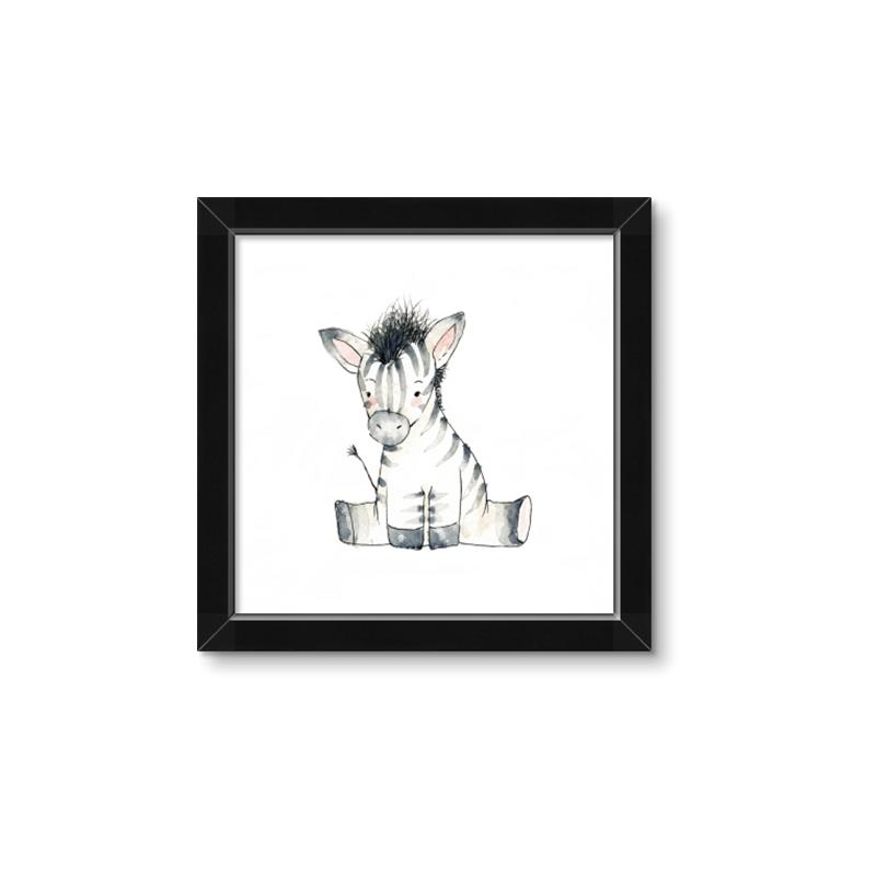 Picture of Baby Zebra _GroupedProduct_Square_Mini_ _GroupedProduct_Square_Framed_Matted_
