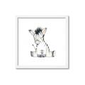 Picture of Baby Zebra _GroupedProduct_Square_Mini_ _GroupedProduct_Square_Framed_Matted_