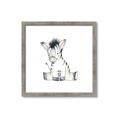 Picture of Baby Zebra _GroupedProduct_Square_Mini_ _GroupedProduct_Square_Framed_Matted_