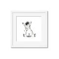Picture of Baby Zebra _GroupedProduct_Square_Mini_ _GroupedProduct_Square_Framed_Matted_