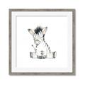 Picture of Baby Zebra _GroupedProduct_Square_Mini_ _GroupedProduct_Square_Framed_Matted_