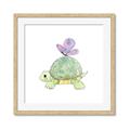 Picture of Turtle Crossing _GroupedProduct_Square_Mini_ _GroupedProduct_Square_Framed_Matted_