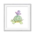 Picture of Turtle Crossing _GroupedProduct_Square_Mini_ _GroupedProduct_Square_Framed_Matted_