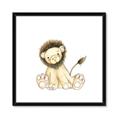 Picture of Baby Lion _GroupedProduct_Square_Mini_ _GroupedProduct_Square_Framed_Matted_