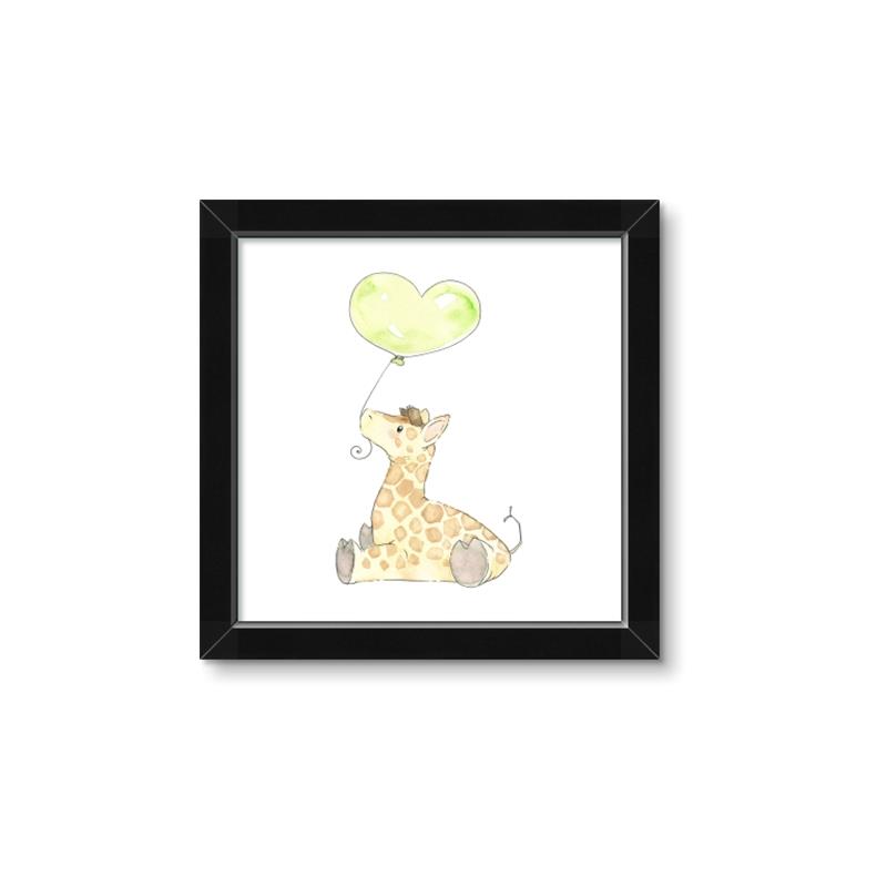 Picture of Heart Balloon Giraffe _GroupedProduct_Square_Mini_ _GroupedProduct_Square_Framed_Matted_