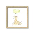 Picture of Heart Balloon Giraffe _GroupedProduct_Square_Mini_ _GroupedProduct_Square_Framed_Matted_