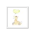Picture of Heart Balloon Giraffe _GroupedProduct_Square_Mini_ _GroupedProduct_Square_Framed_Matted_