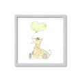 Picture of Heart Balloon Giraffe _GroupedProduct_Square_Mini_ _GroupedProduct_Square_Framed_Matted_